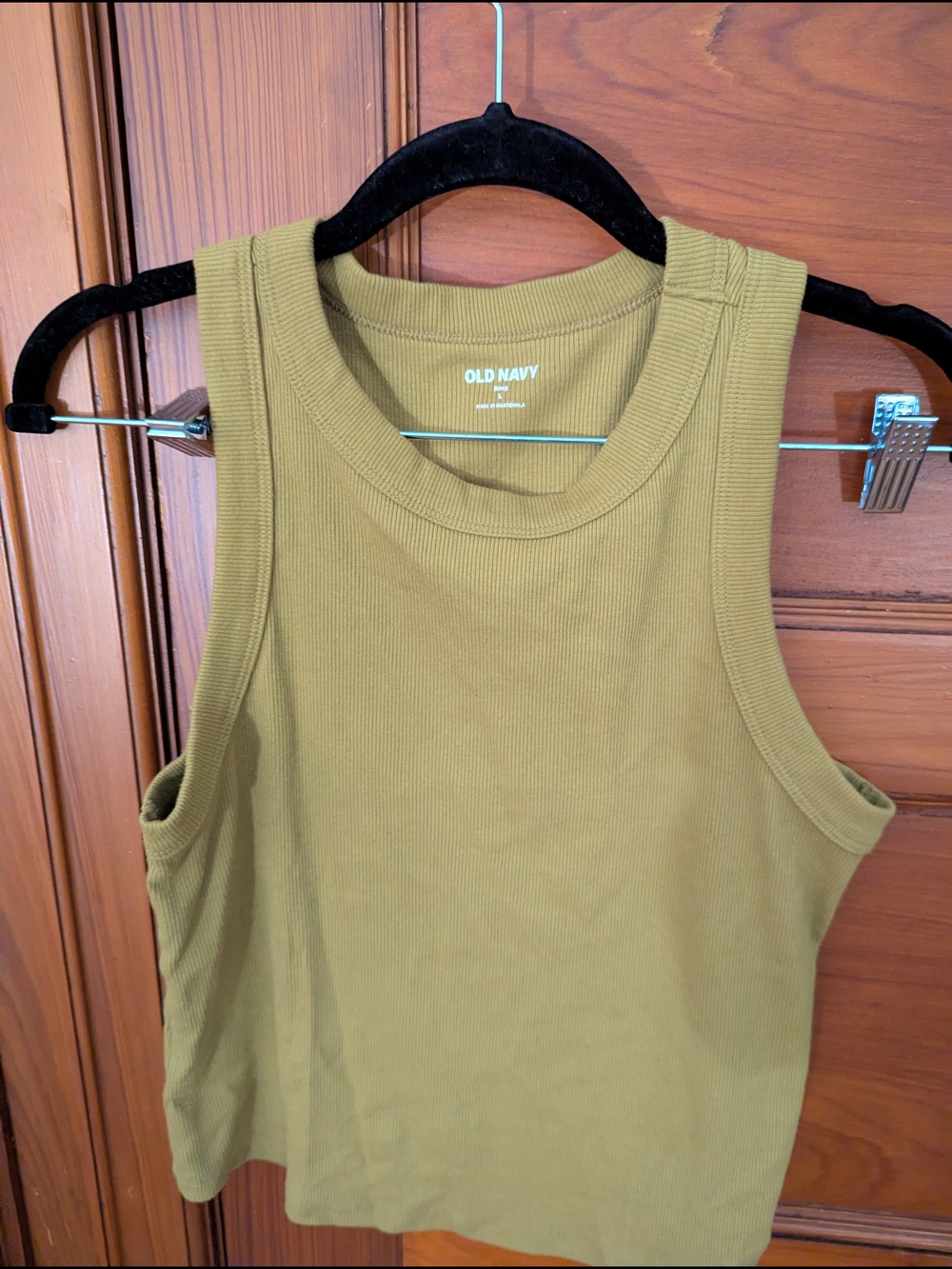 Old Navy Avocado Green Green Ribbed Tank Top - Women